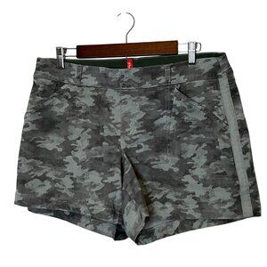 Spanx Womens Camo Print High-Rise Shorts XL